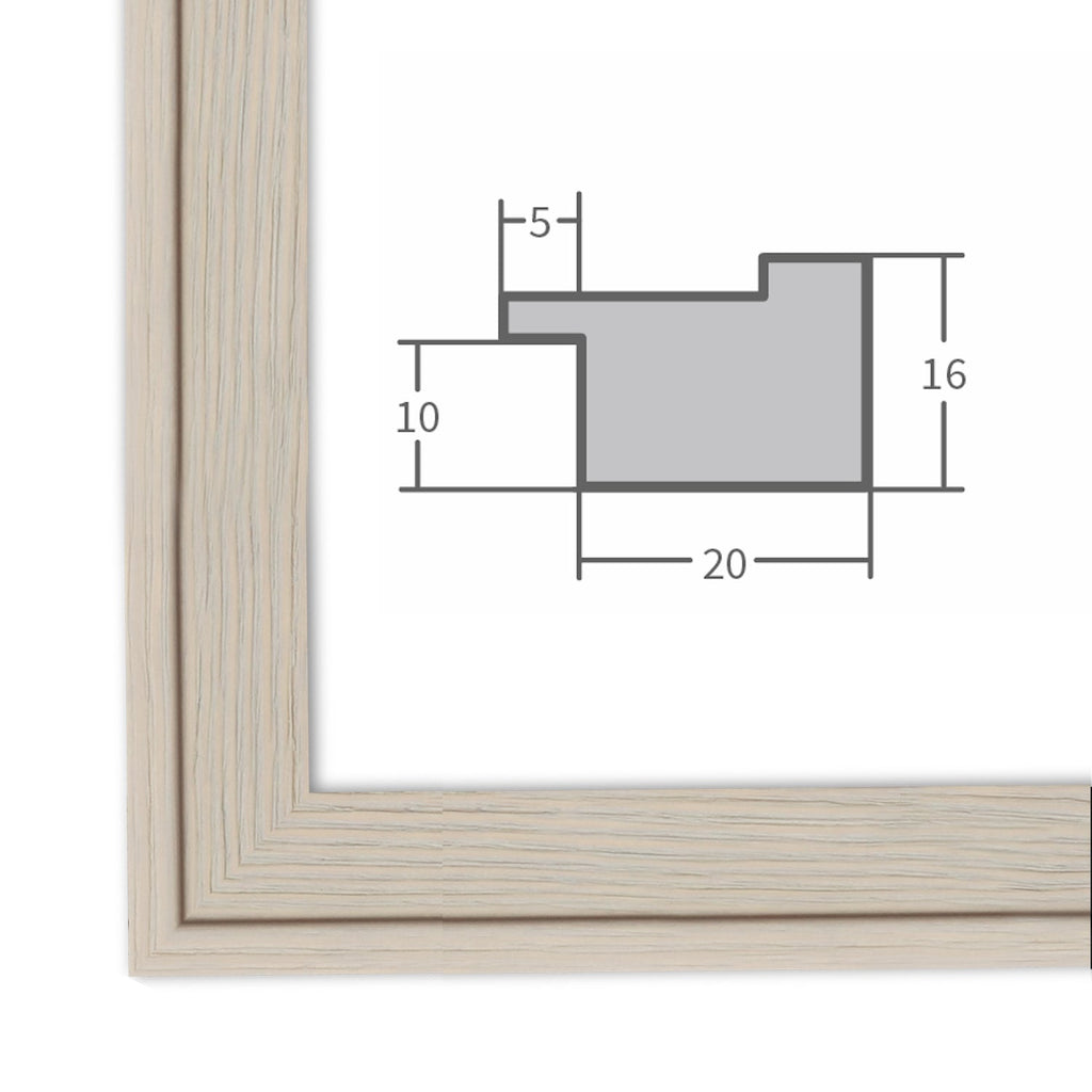 Bilderrahmen H120 Creme