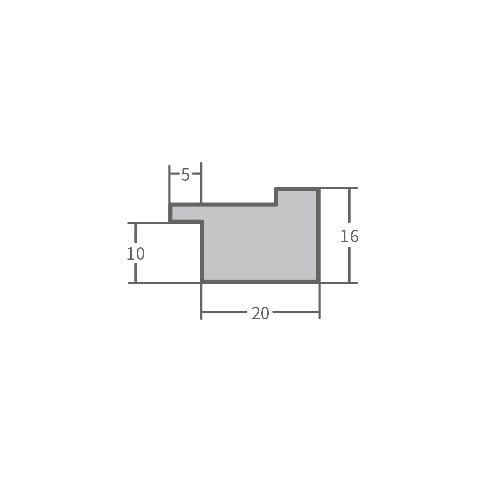 Bilderrahmen H120 Grau