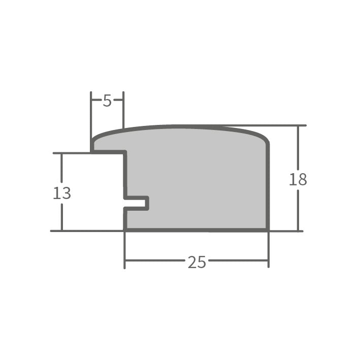 Bilderrahmen H220 Nussbaum