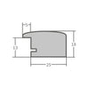 Bilderrahmen H220 Gelb