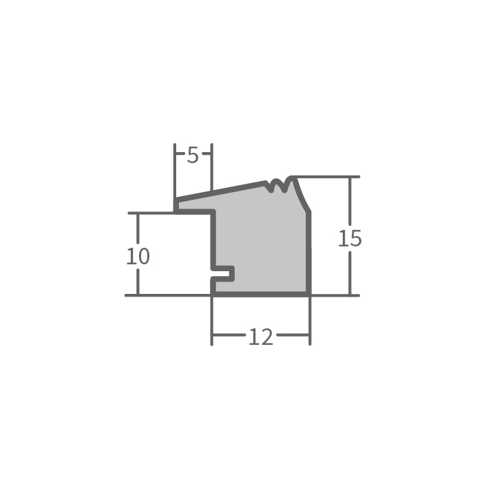 Bilderrahmen H320 Natur
