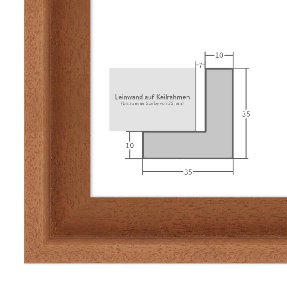 Schattenfugenrahmen HS01 Buche