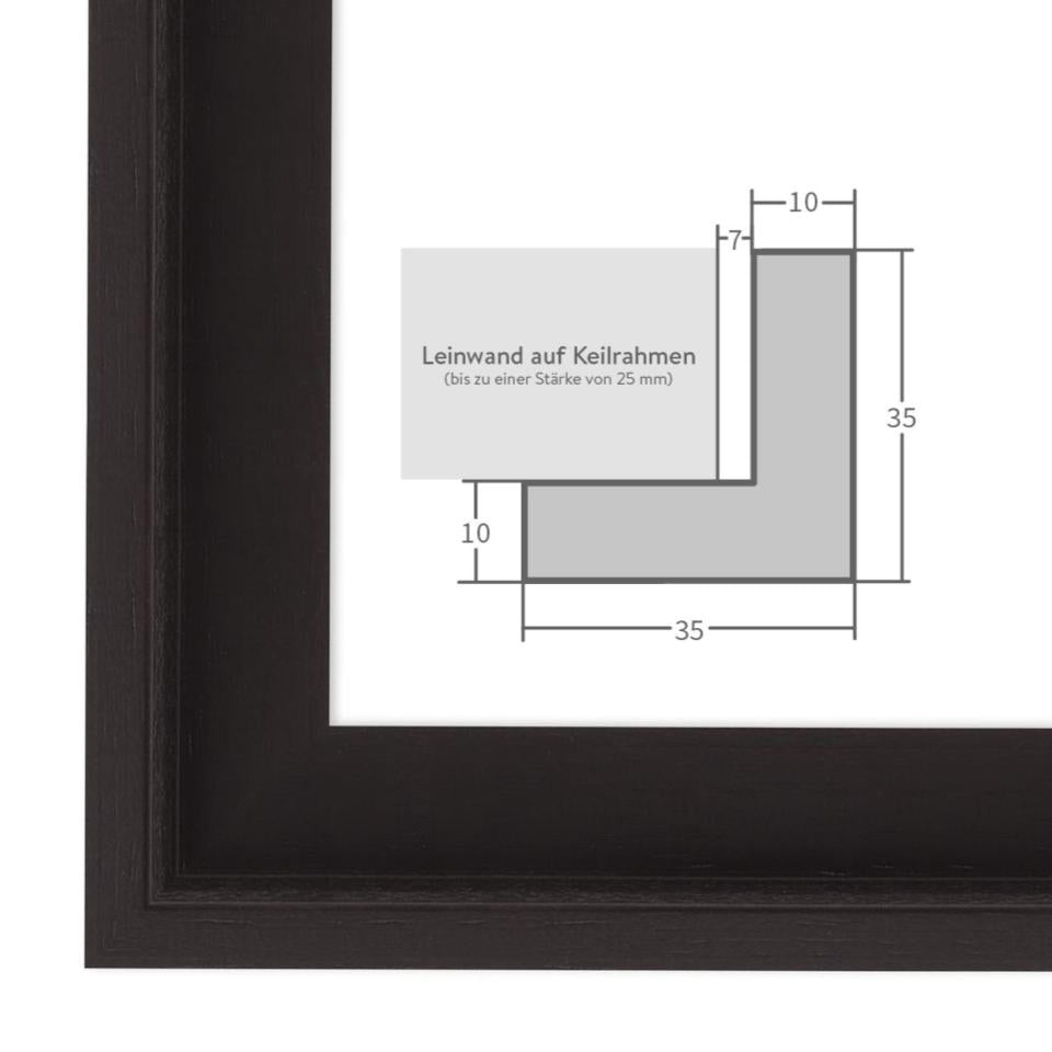 Schattenfugenrahmen HS01 Palisander