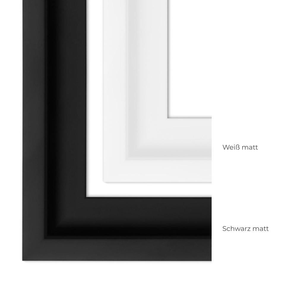 Schattenfugenrahmen HS02 Schwarz matt