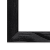 Massivholz Bilderrahmen in Fichte Schwarz matt, Echtholz Rahmen mit hochwertiger Verarbeitung mit klarer Maserung und minimalistischem Design.