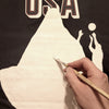 Handgemaltes Trikot des USA Basketball Teams "AVENGERS"