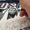 Handgemaltes Trikot des USA Basketball Teams "AVENGERS"
