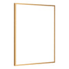 Goldener Milano-Bilderrahmen aus Aluminium, modernes und minimalistisches Design ohne Inhalt.