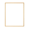 Goldener Milano-Bilderrahmen aus Aluminium, modernes und minimalistisches Design ohne Inhalt.