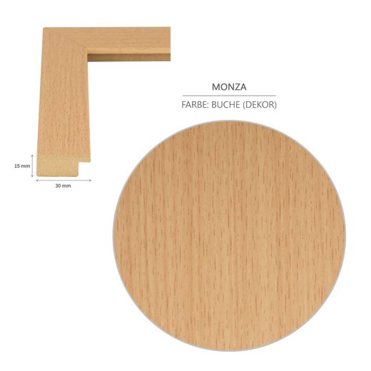 Bilderrahmen Monza Buche (Dekor)