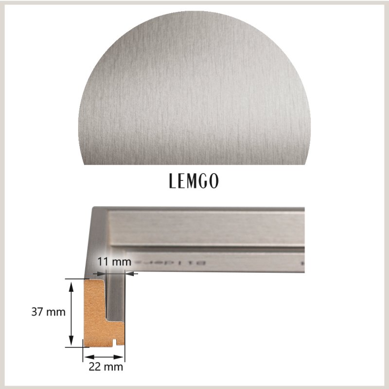 Schattenfugenrahmen Lemgo Edelstahl