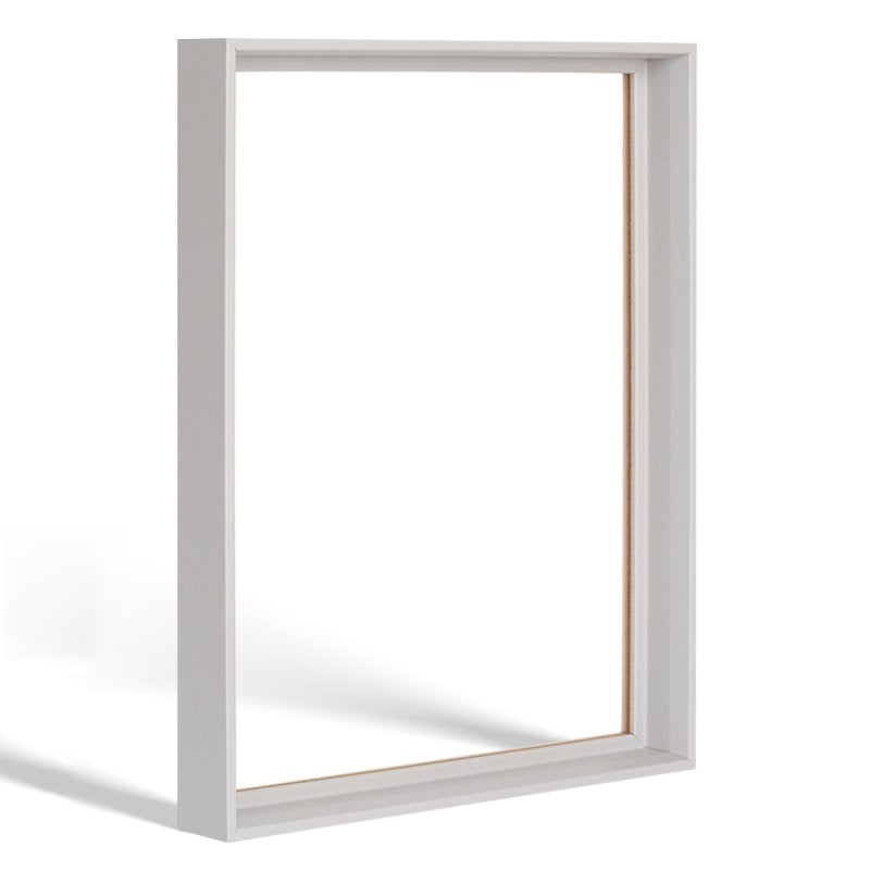 Der Schattenfugenrahmen in Hellgrau