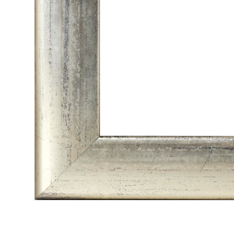 Bilderrahmen mit 35 mm breiter Rahmenleiste in Metallglanz – ideal für Fotos und Kunstwerke.