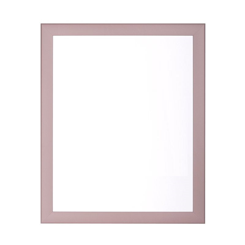 Frontansicht eines modernen Bilderrahmens in Pastell Farbton Pastellrosa 