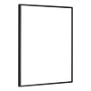 Schwarzer Milano-Bilderrahmen aus Aluminium, modernes und minimalistisches Design ohne Inhalt.
