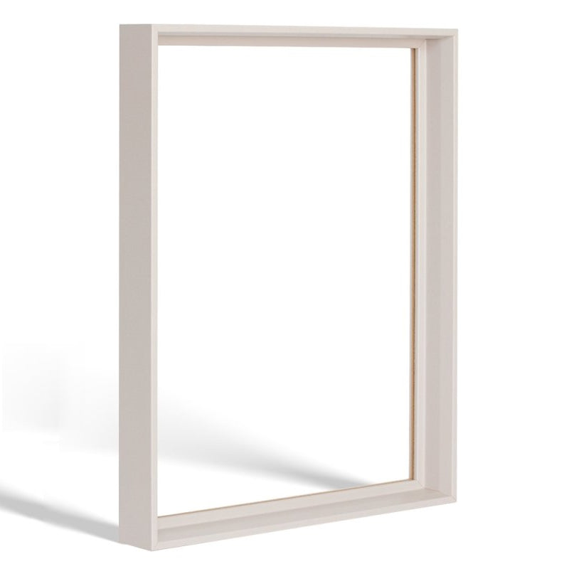 Der Schattenfugenrahmen in Sandbeige matt