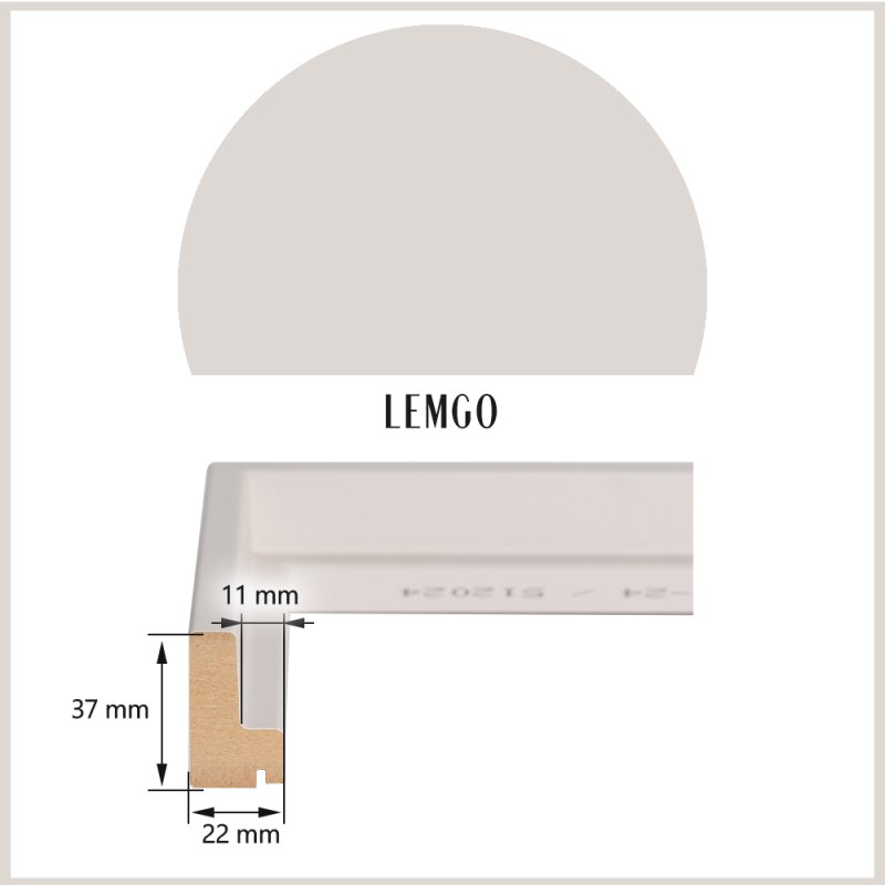 Schattenfugenrahmen Lemgo Sandbeige (matt)