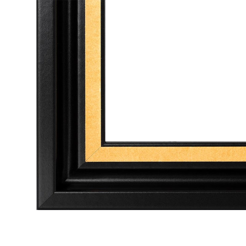 Schattenfugenrahmen Gladi 5 Schwarz (matt)