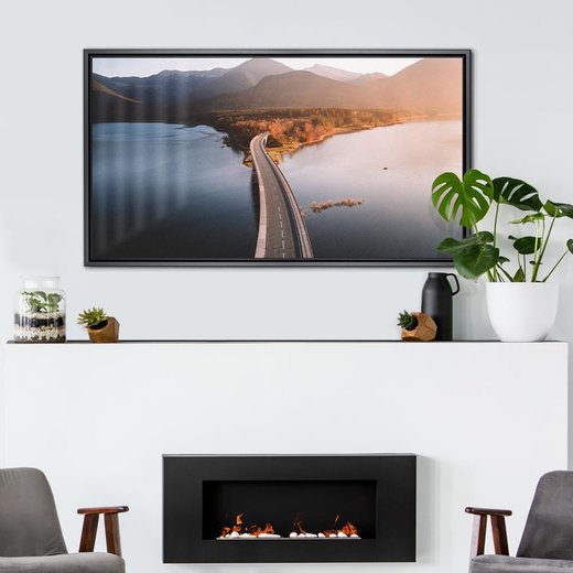 Schattenfugenrahmen Gladi 5 Schwarz (matt)