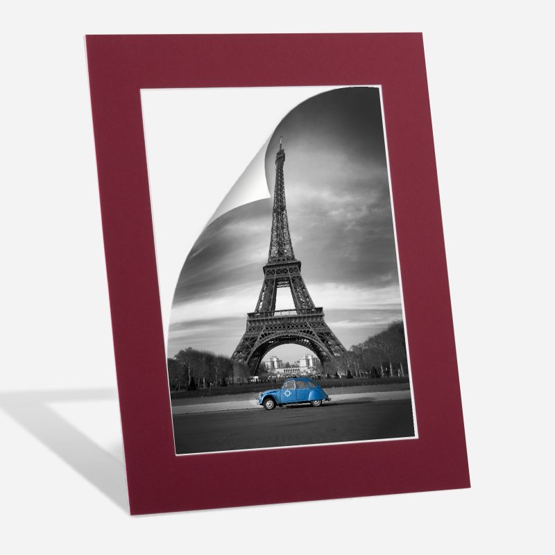 Passepartout mit Bild des Eifelturms 
