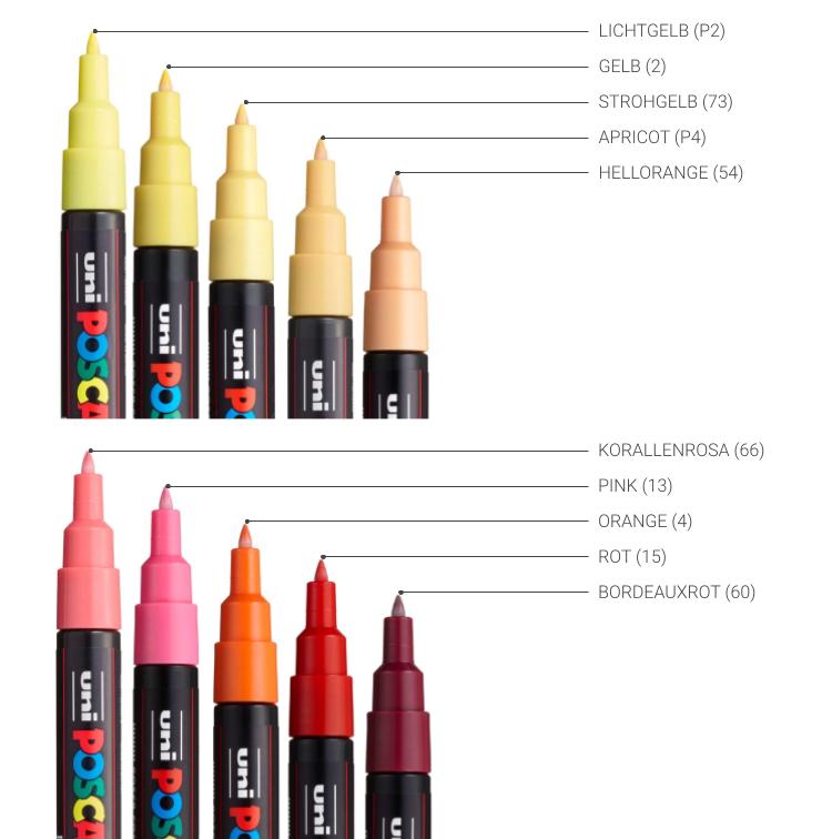 Posca Marker PC-1MC, Rundspitze extra-fein, Strichbreite: 0,7-1 mm