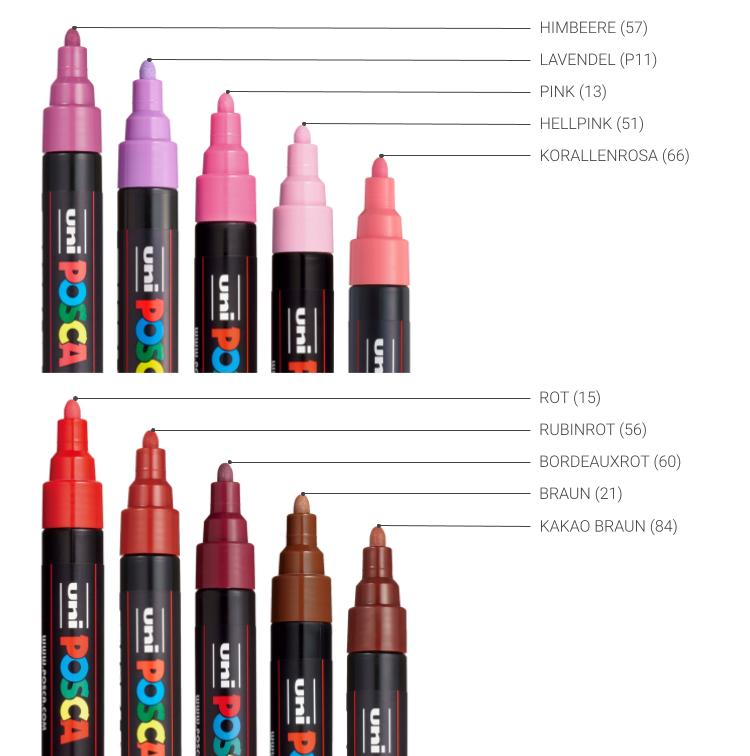 Posca Marker PC-3M, Rundspitze fein, Strichbreite: 0,9-1,3 mm