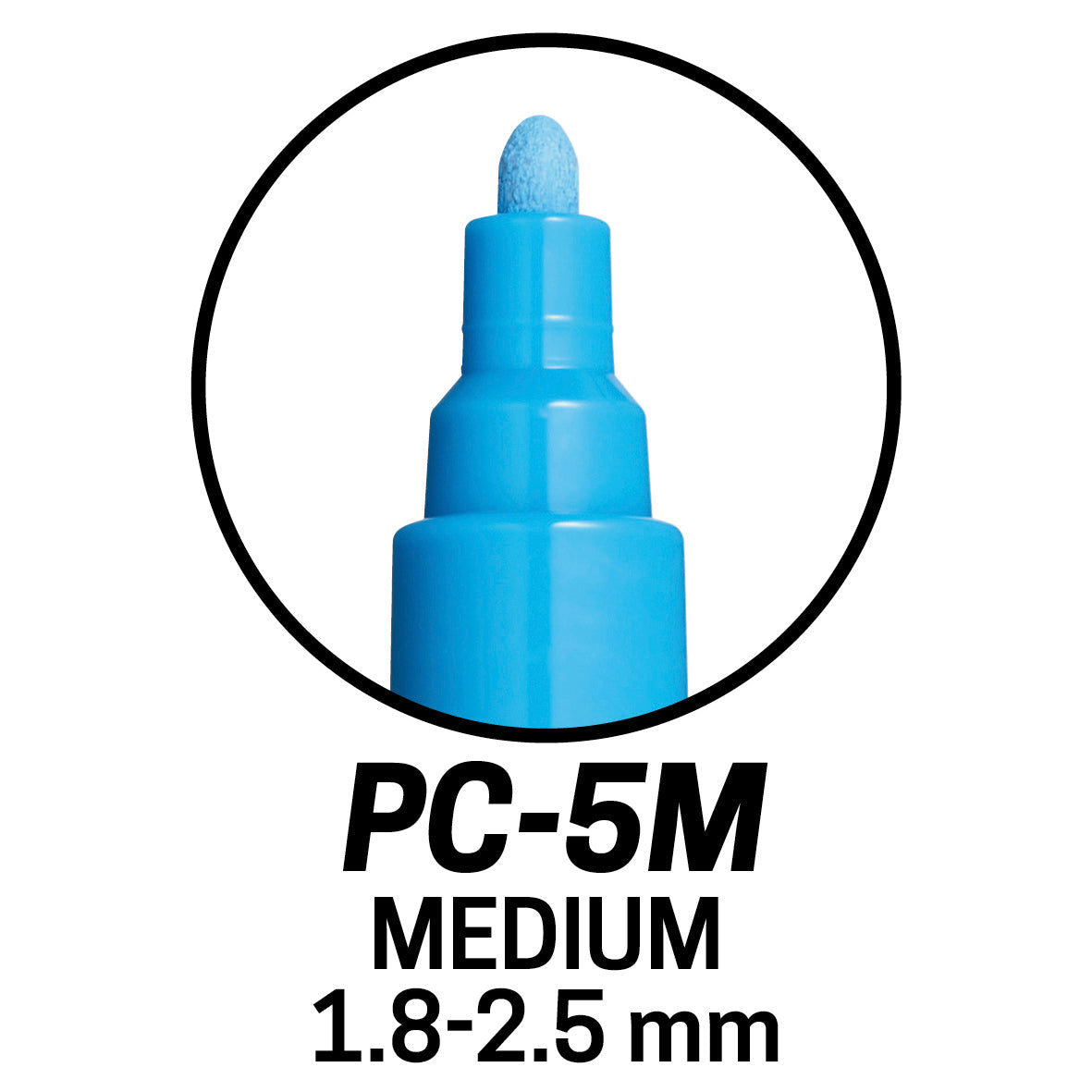 Posca Marker PC-5M, Rundspitze mittelfein, Strichbreite: 1,8-2,5 mm