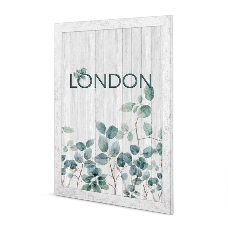 Puzzlerahmen London Weiß Vintage